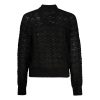 Black Alpaca Leather Sweater - Image 2