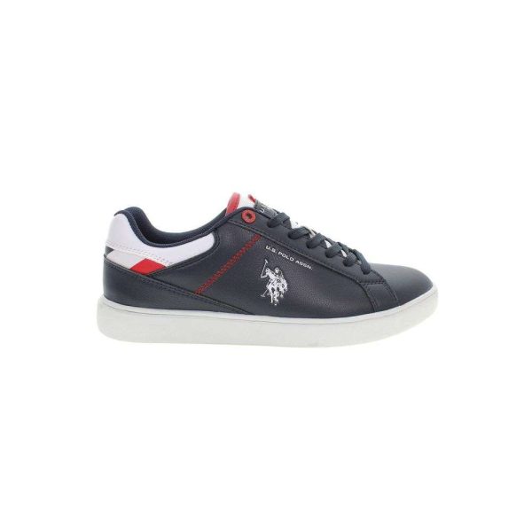 Blue Polyester Sneaker