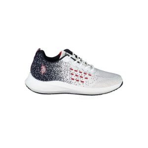 White Polyester Sneaker