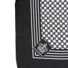 Black White Patterned Square Men Foulard Scarf - Image 3