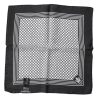 Black White Patterned Square Men Foulard Scarf - Image 4