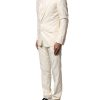Ivory Wool 3 Piece Single Breasted Suit - Image 3