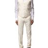 Ivory Wool 3 Piece Single Breasted Suit - Image 6