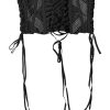 Black Cotton Waist LaceUp Strap Corset Belt - Image 6