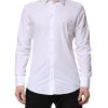 White GOLD Cotton Collared Dress Shirt Top - Image 2