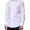 White GOLD Cotton Collared Dress Shirt Top - Image 3