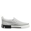 White Dotted Leather Slip On Men Sneakers Shoes - Image 7