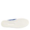 Blue Leather Lace Slip On Sneaker Shoes - Image 8