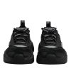 Black Leather Daymaster Low Top Sneakers Shoes - Image 2