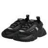 Black Leather Daymaster Low Top Sneakers Shoes - Image 4