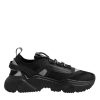 Black Leather Daymaster Low Top Sneakers Shoes - Image 7