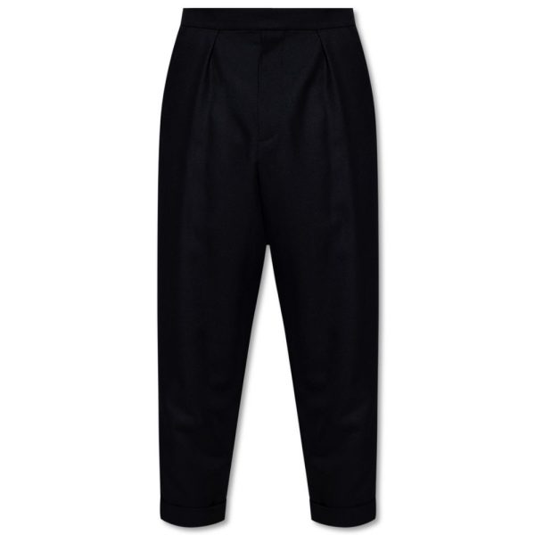 Black Cotton Jeans & Pant