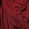 Red Viscose Fitted One Shoulder Midi Dress - Image 7