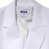 White Polyester Long Sleeves Ruffled Wrap Jacket - Image 5