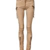 Brown Cotton Mid Waist Skinny Denim Jeans - Image 2