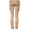Brown Cotton Mid Waist Skinny Denim Jeans - Image 3