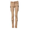 Brown Cotton Mid Waist Skinny Denim Jeans - Image 5