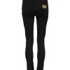 Black Cotton Skinny Denim Jeans - Image 3