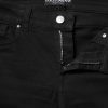 Black Skinny Cotton Mid Waisted Denim Jeans - Image 4