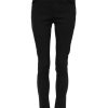 Black Cotton Skinny Mid Waisted Denim Jeans - Image 2