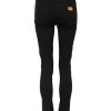 Black Cotton Skinny Mid Waisted Denim Jeans - Image 3