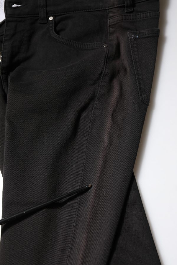 Black Cotton Skinny Mid Waisted Denim Jeans - Image 5