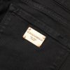 Black Cotton Skinny Mid Waisted Denim Jeans - Image 6