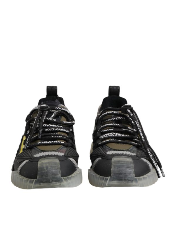 Black Lace Up Low Top NS1 Sneakers Shoes - Image 2