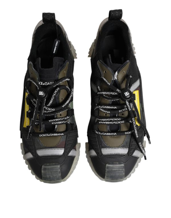 Black Lace Up Low Top NS1 Sneakers Shoes - Image 3