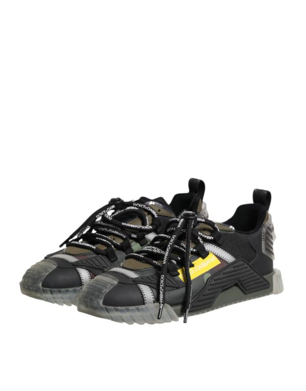 Black Lace Up Low Top NS1 Sneakers Shoes - Image 4