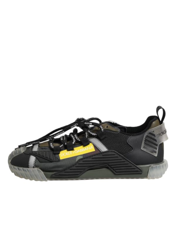 Black Lace Up Low Top NS1 Sneakers Shoes - Image 6