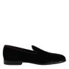 Black Velvet Slip On Loafers Formal Shoes - Image 7
