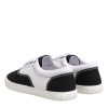 Black Cotton Canvas Lace Up Men Sneakers Shoes - Image 5