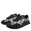 Black Logo Lace Up Low Top NS1 Sneakers Shoes - Image 3