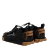 Black Brown Lace Up Low Top NS1 Sneakers Shoes - Image 5