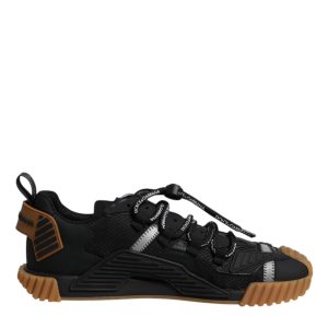 Black Brown Lace Up Low Top NS1 Sneakers Shoes