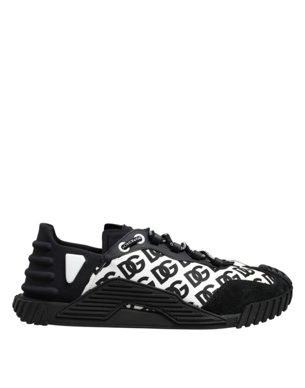 Black Logo Lace Up Low Top NS1 Sneakers Shoes
