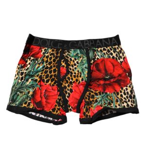 Brown Leopard Print Regular Boxer Underwear