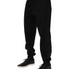 Black Cotton Men Jogger Sweatpants Pants - Image 3
