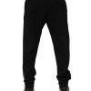 Black Cotton Men Jogger Sweatpants Pants - Image 4
