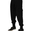 Black Cotton Logo Jogger Sweatpants Pants - Image 3