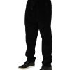 Black Cotton Men Jogger Sweatpants Pants - Image 3