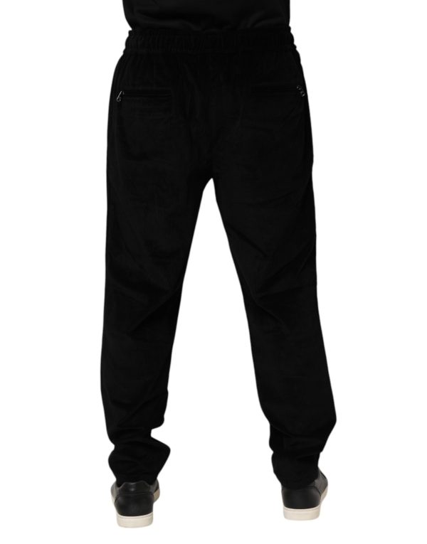 Black Cotton Men Jogger Sweatpants Pants - Image 4