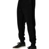 Black Cotton Men Jogger Sweatpants Pants - Image 3