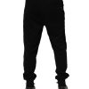 Black Cotton Men Jogger Sweatpants Pants - Image 4