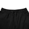Black Cotton Drawstring Jogger Pants - Image 5