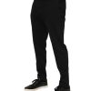 Dark Gray Viscose Dress Men Pants - Image 3