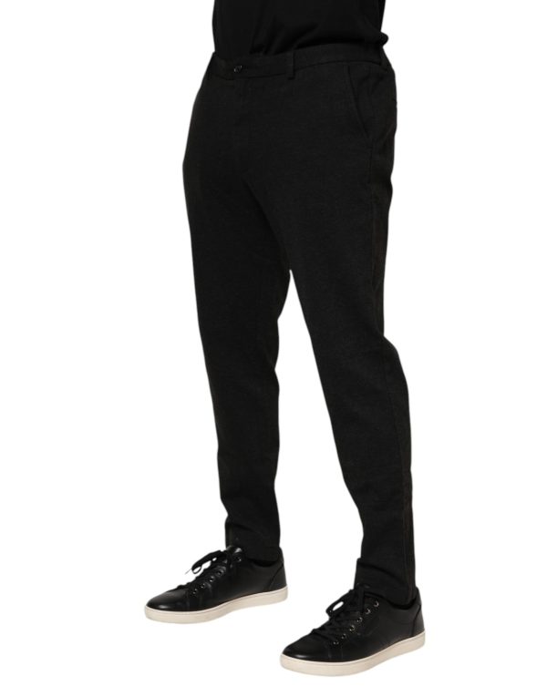 Dark Gray Viscose Dress Men Pants - Image 3
