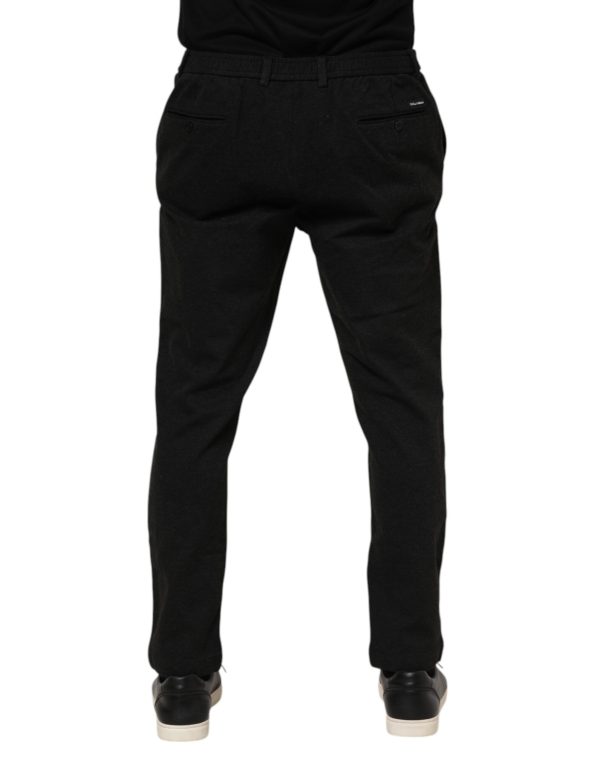 Dark Gray Viscose Dress Men Pants - Image 4