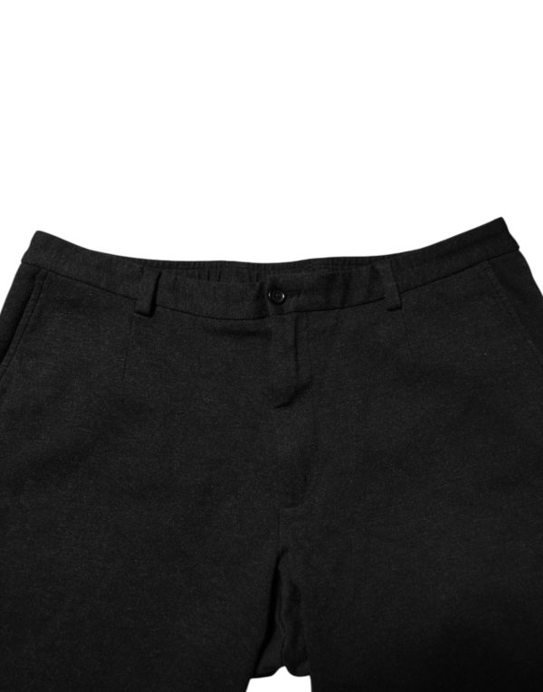 Dark Gray Viscose Dress Men Pants - Image 5